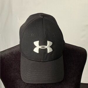Under Armour Classic Black Cap with White Logo